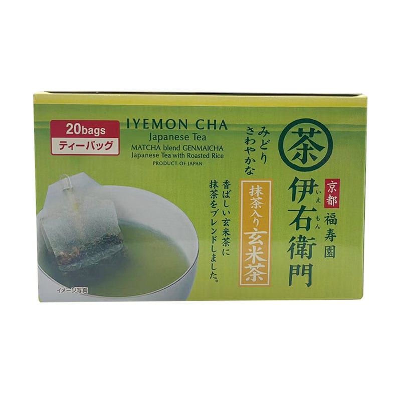 Suntory-Fukujuen-Iyemon-Matcha-&-Genmaicha-Tea-20pcs-40g-[Discontinued]-1