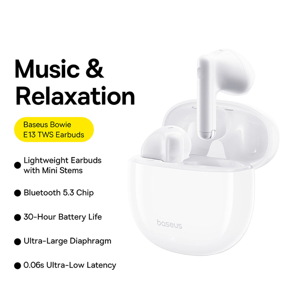 Baseus-Bowie-E13-TWS-Bluetooth-Earbuds---Moon-White-(International-Version)-1