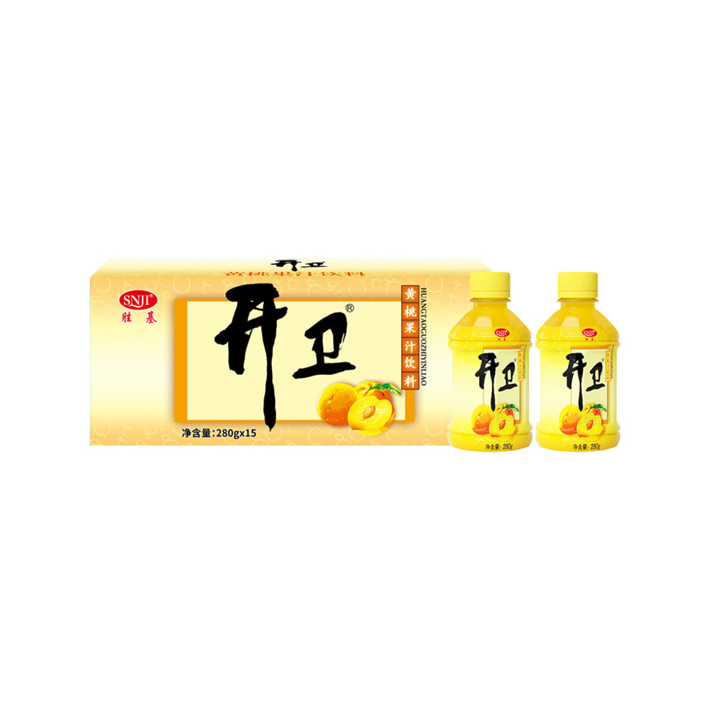 Shengji-Kaiwei-Peach-Juice-Drink---280ml-x-15-Bottles-1