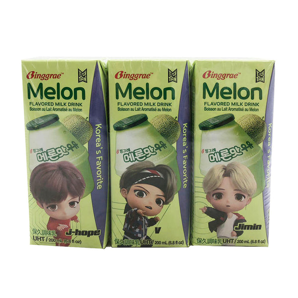 Binggrae Melon Flavored Milk Drink - 200ml x 6 Packs