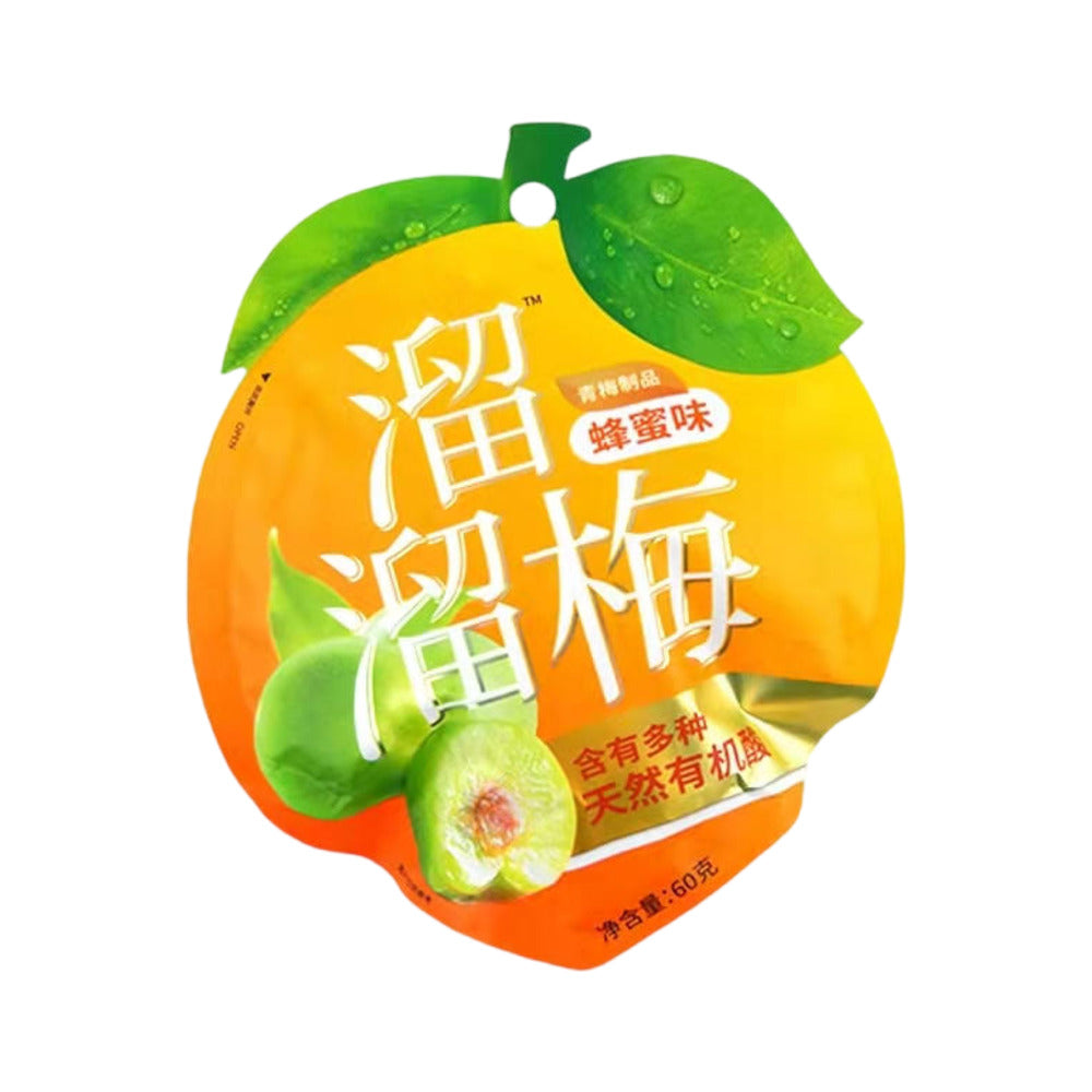 Liuliumei-Honey-Green-Plums-60g---Chewy-Preserved-Plum-Snack-1