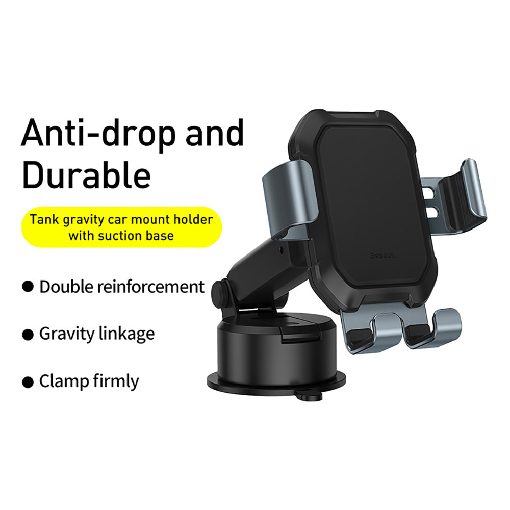 Baseus-Tank-Gravity-Car-Mount-Holder-with-Suction-Base---Rust-Black-1