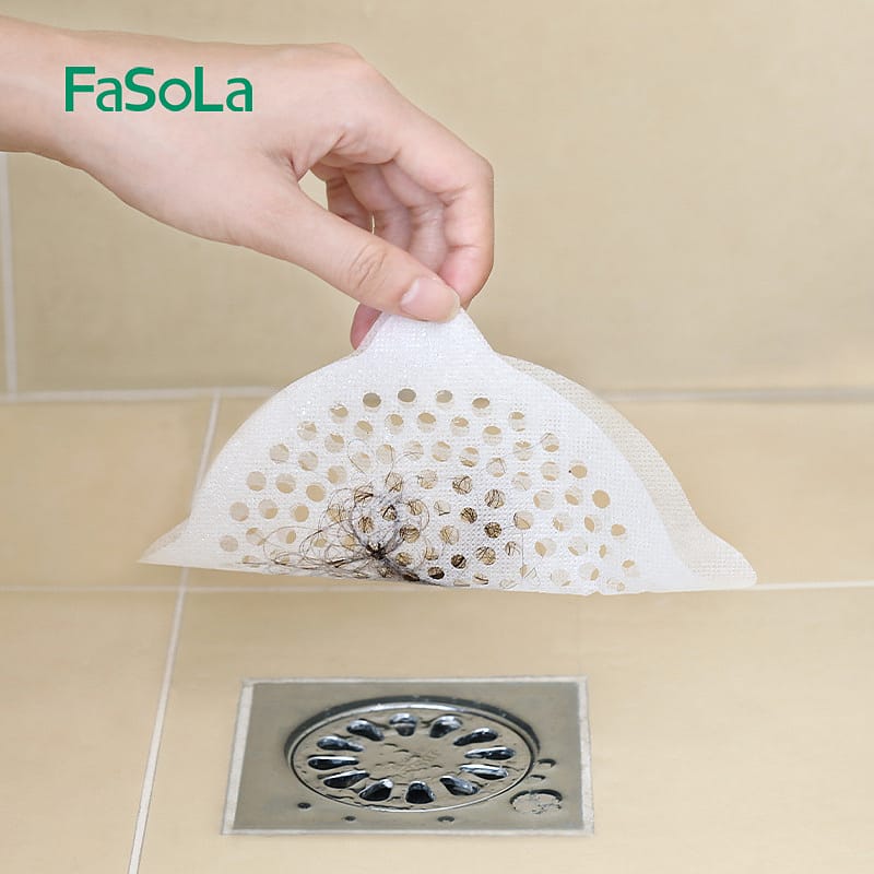 FaSoLa-Disposable-Hair-Filter-Nets,-15cm-Diameter,-Large-Holes,-White,-Pack-of-15-1