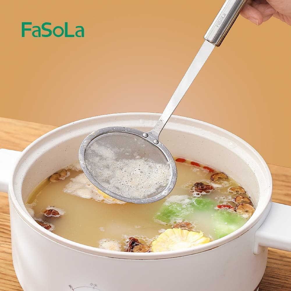 FaSoLa-Stainless-Steel-Skimmer-Spoon---31.4*10cm-1