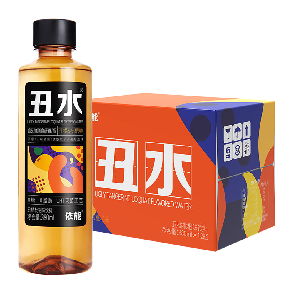 [Full-Case]-Yinen-Ugly-Water-Drink,-Ugly-Mandarin-Loquat-Flavour,-380ml*12-1