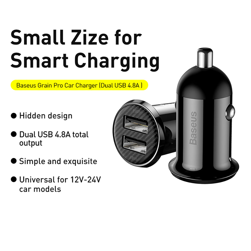 Baseus-Grain-Pro-Dual-USB-Car-Charger-4.8A---Black-1