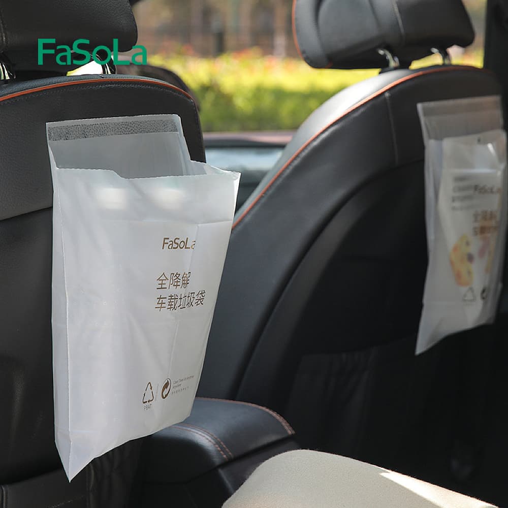 FaSoLa-Fully-Biodegradable-Vehicle-Garbage-Bags---White,-25x31cm,-Pack-of-5-1