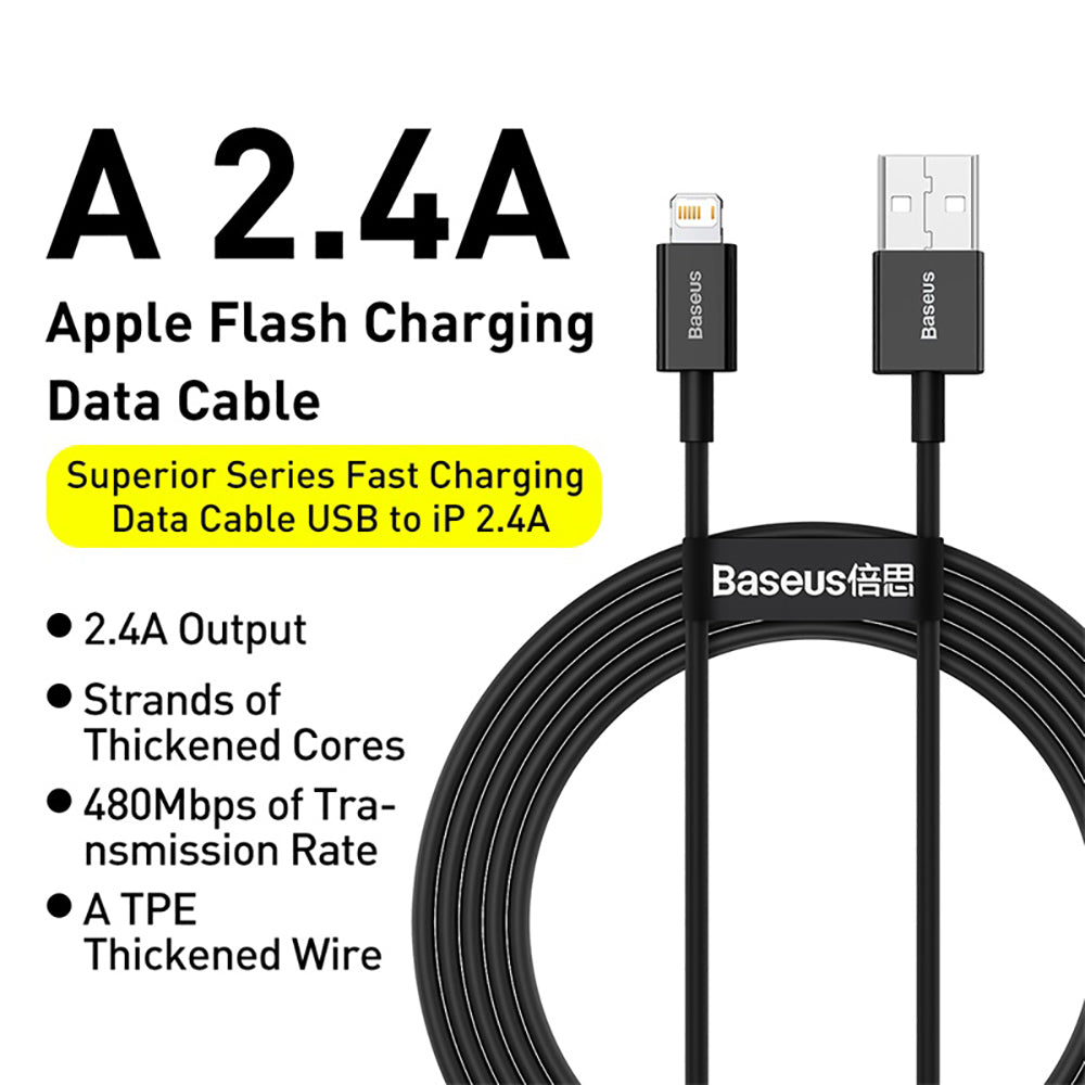 Baseus-Superior-Series-Fast-Charging-Data-Cable-USB-to-iP-2.4A-1m---Black-1