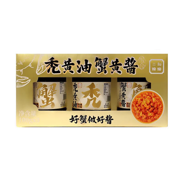 Erhe JiaJia Crab Roe Sauce 100g x 3 Jars