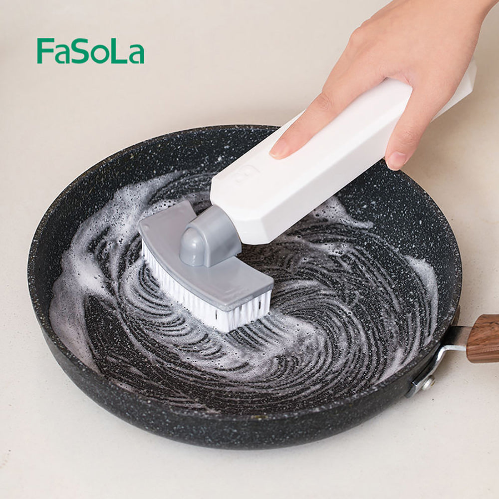 FaSoLa-Multi-Function-Liquid-Dispensing-Scrub-Brush---White,-24.5*9.5*5.8cm-1