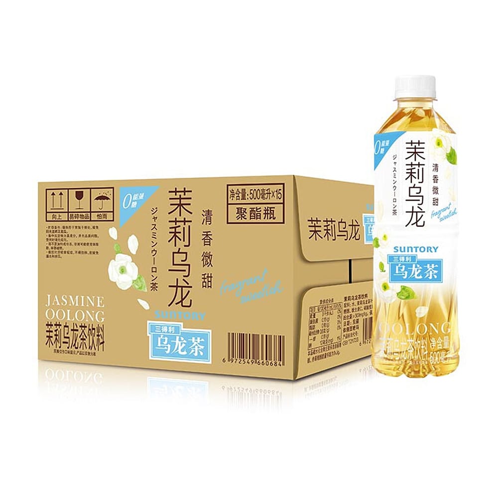 [Full-Case]-Suntory-Jasmine-Oolong-Tea-500ml-*-15-Bottles/Case-1