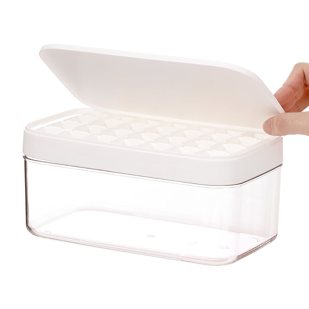 FaSoLa-Ice-Cube-Tray-with-Storage-Box---White,-Square-Design-1