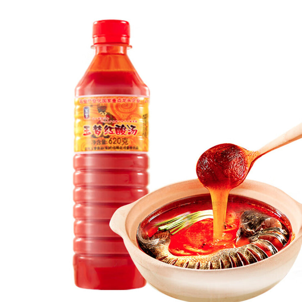 Yumeng-Guizhou-Red-Sour-Soup-Base-620g-–-Fermented-Tomato-&-Chili-Hot-Pot-Seasoning-1