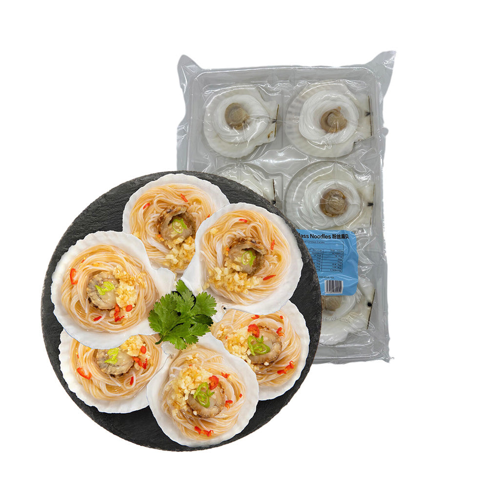 Bijiashan-Frozen-Scallops-with-Glass-Noodles---6pcs,-400g-1