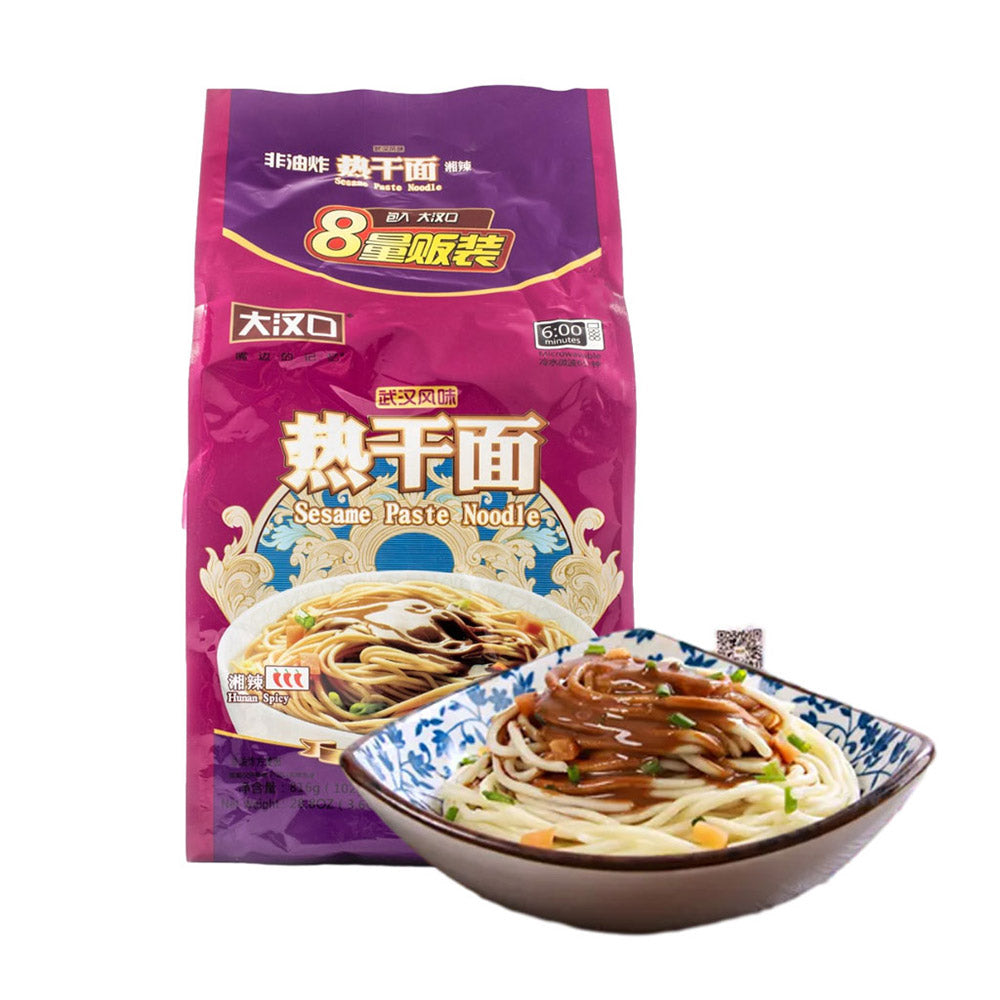 Dahankou-Wuhan-Hot-Dry-Noodles---Hunan-Spicy-Flavor,-102g-x-8-Packs-1