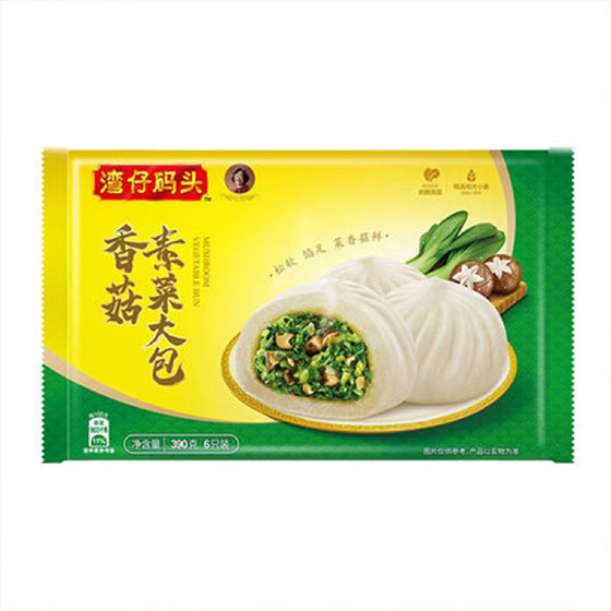 [Frozen] Wan Chai Ferry Port Mushroom and Vegetable Dumplings, 6 Pieces, 390g