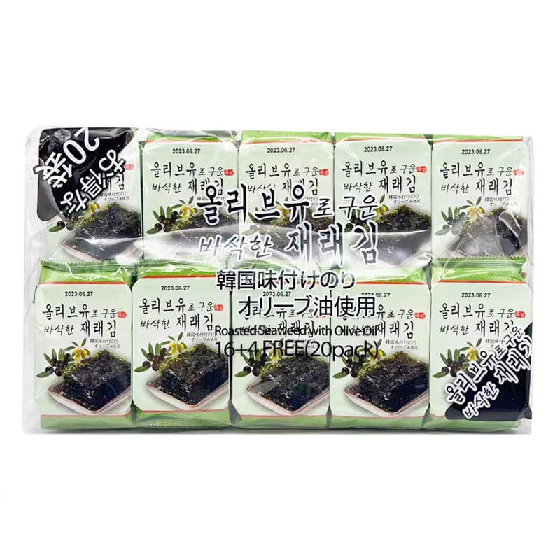 Hanmirae-Roasted-Seaweed-with-Olive-Oil---20-Packs-(5g-Each)-1