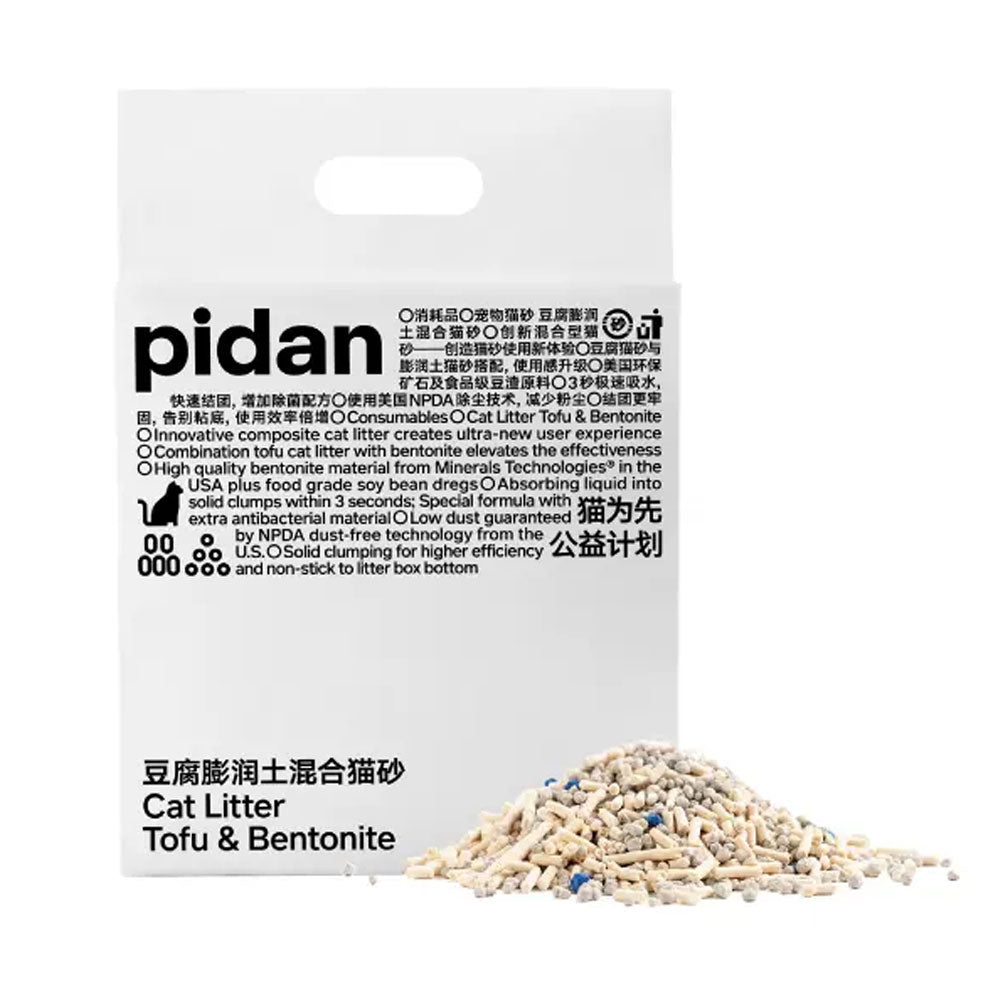 Pidan-Tofu-and-Bentonite-Mixed-Cat-Litter-2.4kg-X4-1