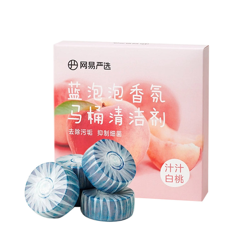 Lifease-Blue-Bubble-Toilet-Cleaner---White-Peach-Scent,-60g-x-4-Pieces-1