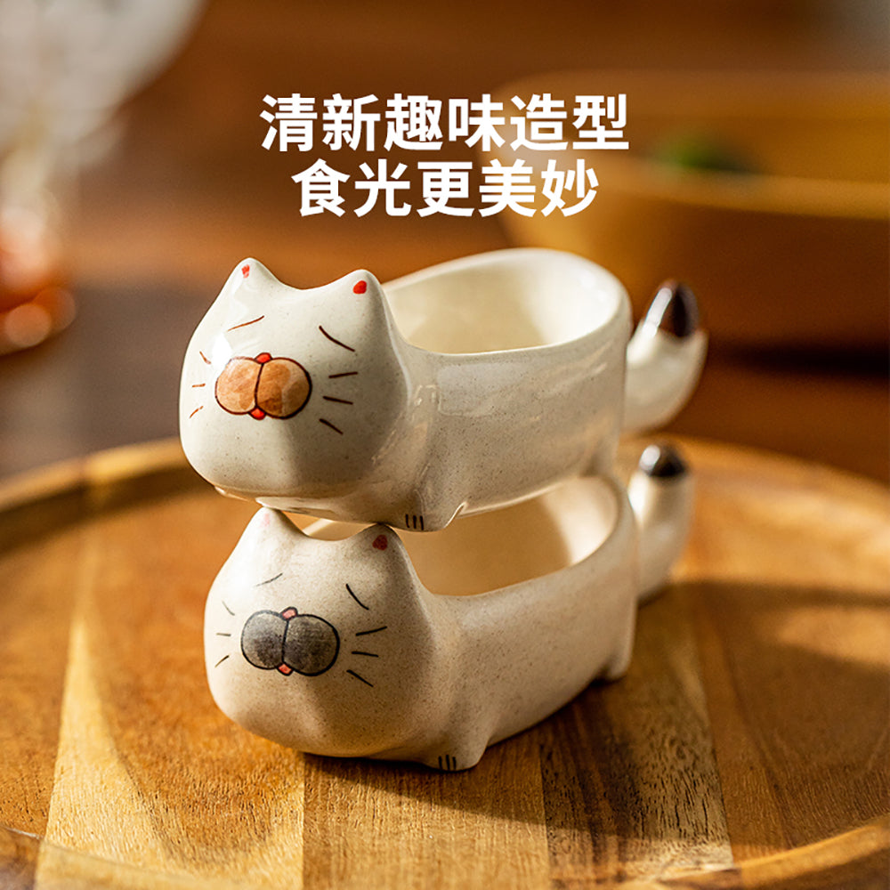 Modern-Housewife-Cute-Cat-Dipping-Dish---Matte-Short-Legged-Cat-1