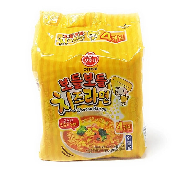 Ottogi Cheese Ramen - 111g x 4 Packs