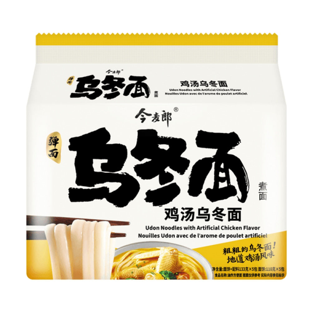 Jinmailang-Udon-Noodles-with-Chicken-Soup-Flavor---133g-x-5-Packs-1