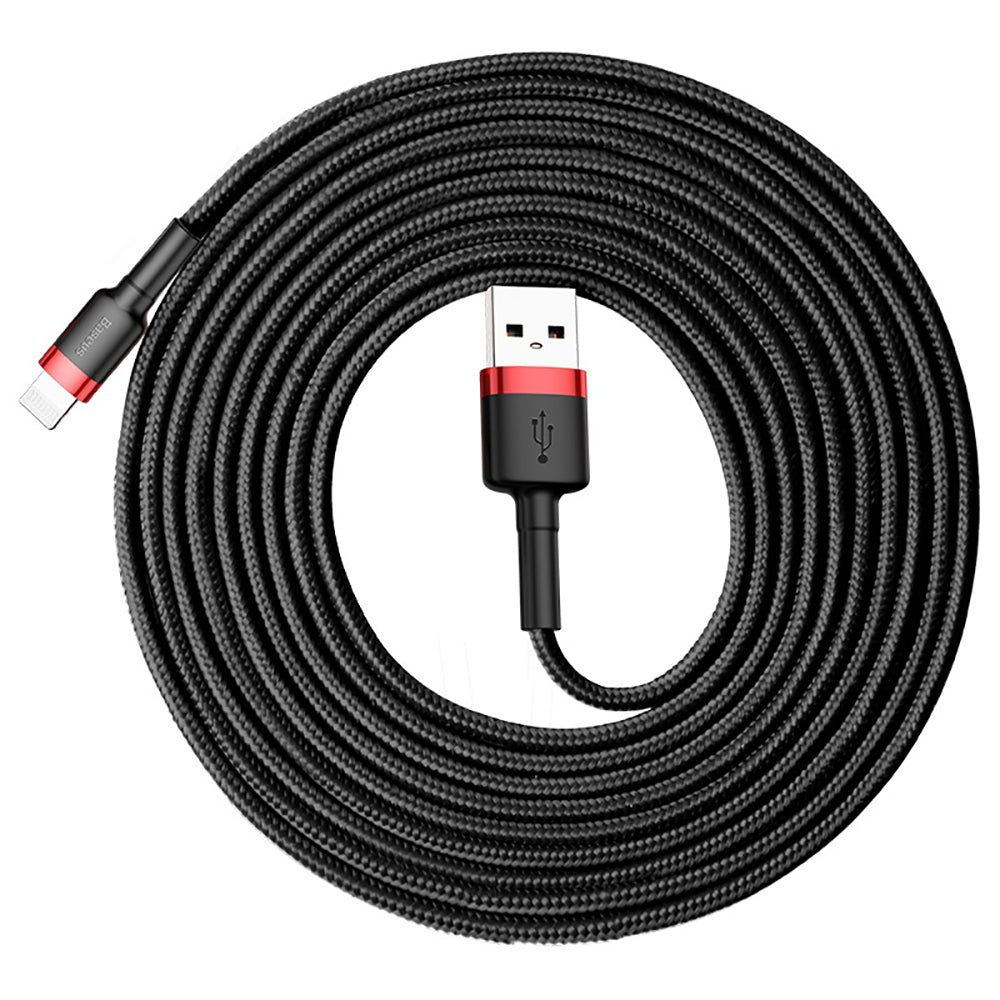 Baseus-Cafule-USB-Cable-for-iPhone-2A-3m---Red-and-Black-1