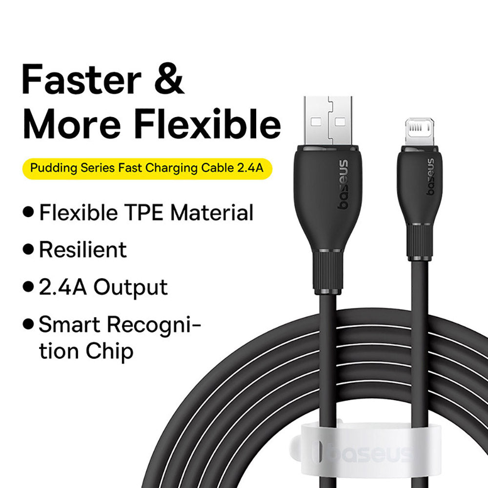 Baseus-Pudding-Series-Fast-Charging-Cable-USB-to-iP-2.4A-1.2m---Starry-Black-1