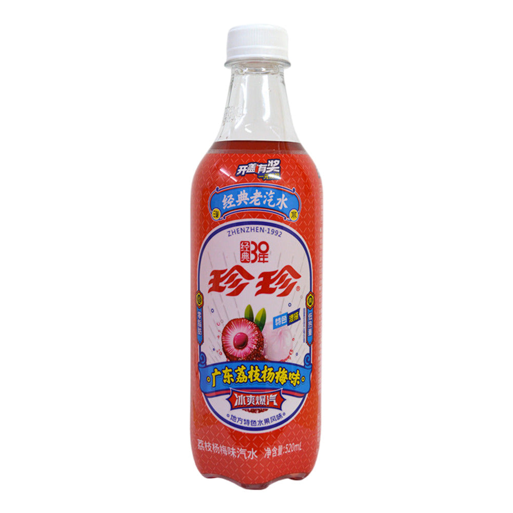 ZhenZhen-Lychee-&-Chinese-Bayberry-Sparkling-Soda-520ml-–-Guangdong-Style-Fruit-Soft-Drink-1
