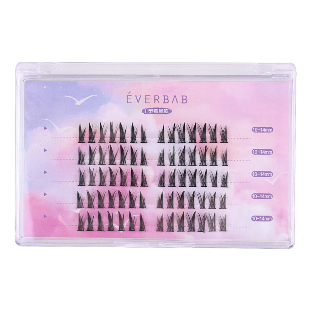 Everbab-Single-Cluster-False-Eyelashes---L-shaped-Swallowtail-1