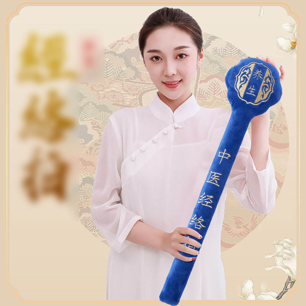 Ulife Health Meridian Patting Stick - Blue Plum Blossom Design