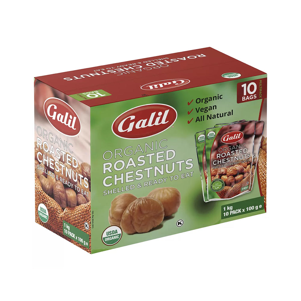 Galil-Organic-Roasted-Chestnuts---10-Packs-of-100g-(1kg)-[Costco-Purchase]-1