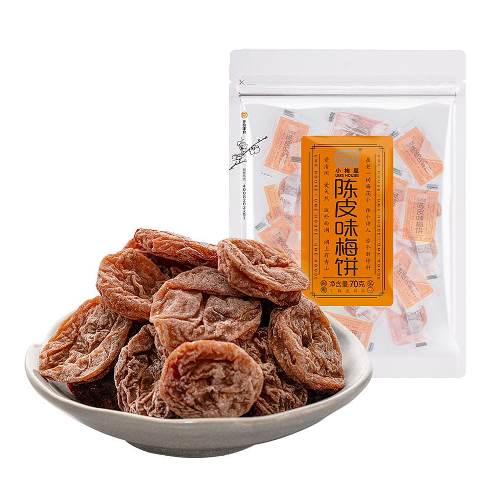 Xiaomeiwu-Dried-Tangerine-Peel-Flavoured-Plum-Cake-70g-1