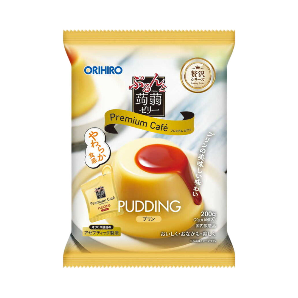 Orihiro-Purunto-Konjac-Jelly-Pudding-(Premium-Café)-200g-–-Coffee-Custard-Flavour,-10-Mini-Pouches-1