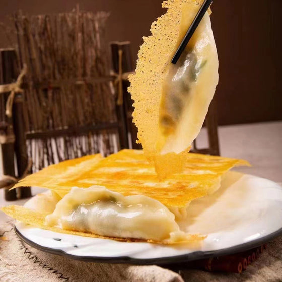 Ruyee Frozen Golden Potstickers with Chives, Egg, and Dried Shrimp - 10pcs, 350g