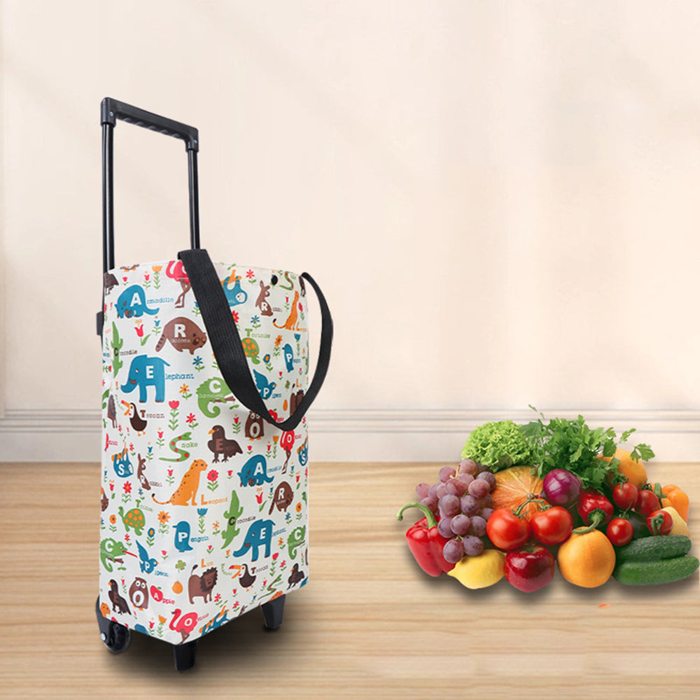 Ulife-Expandable-Trolley-Shopping-Bag---Cartoon-Animal-Design-1