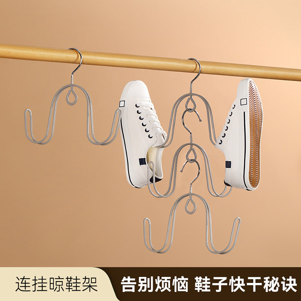 FaSoLa-Hanging-Shoe-Drying-Rack---Gray,-2-Pieces-1