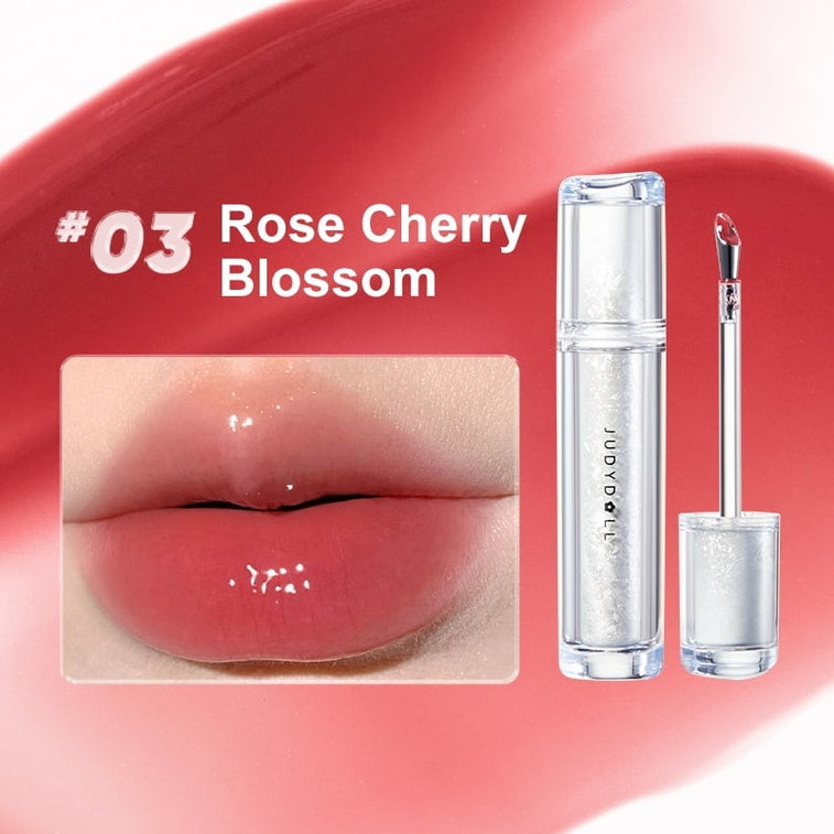 Judydoll-Orange-Duo-Mirror-Shine-Lip-Gloss-#03-Rose-Cherry-Blossom-1