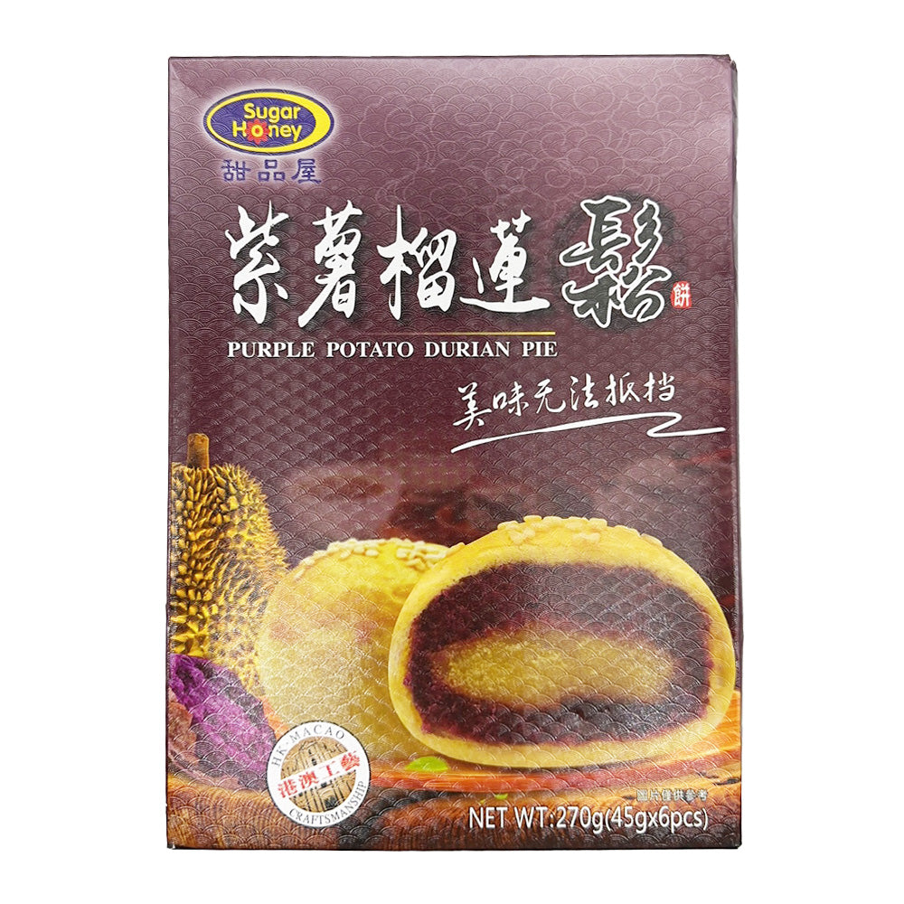 Sugar-Honey-Purple-Potato-Durian-Pie---6-Pieces,-270g-1