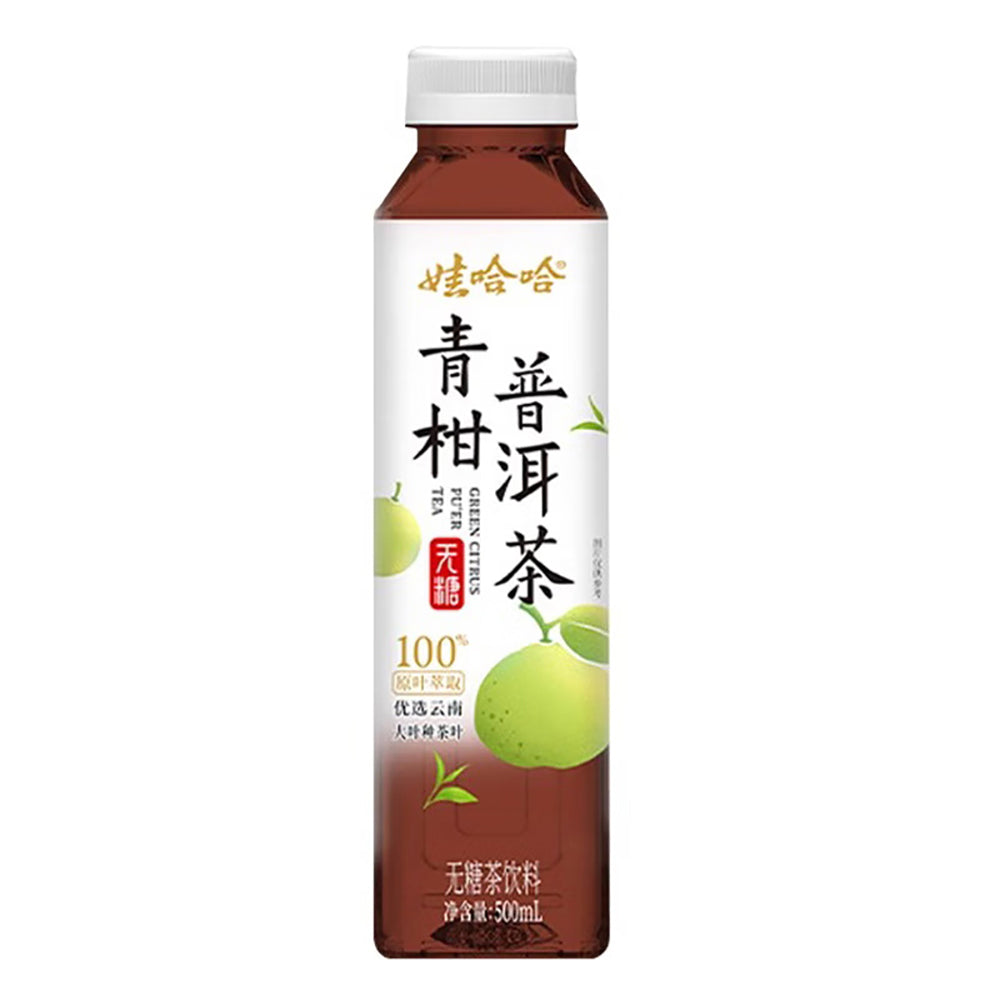 Wahaha-Green-Citrus-Pu'er-Tea---Sugar-Free,-500ml-1