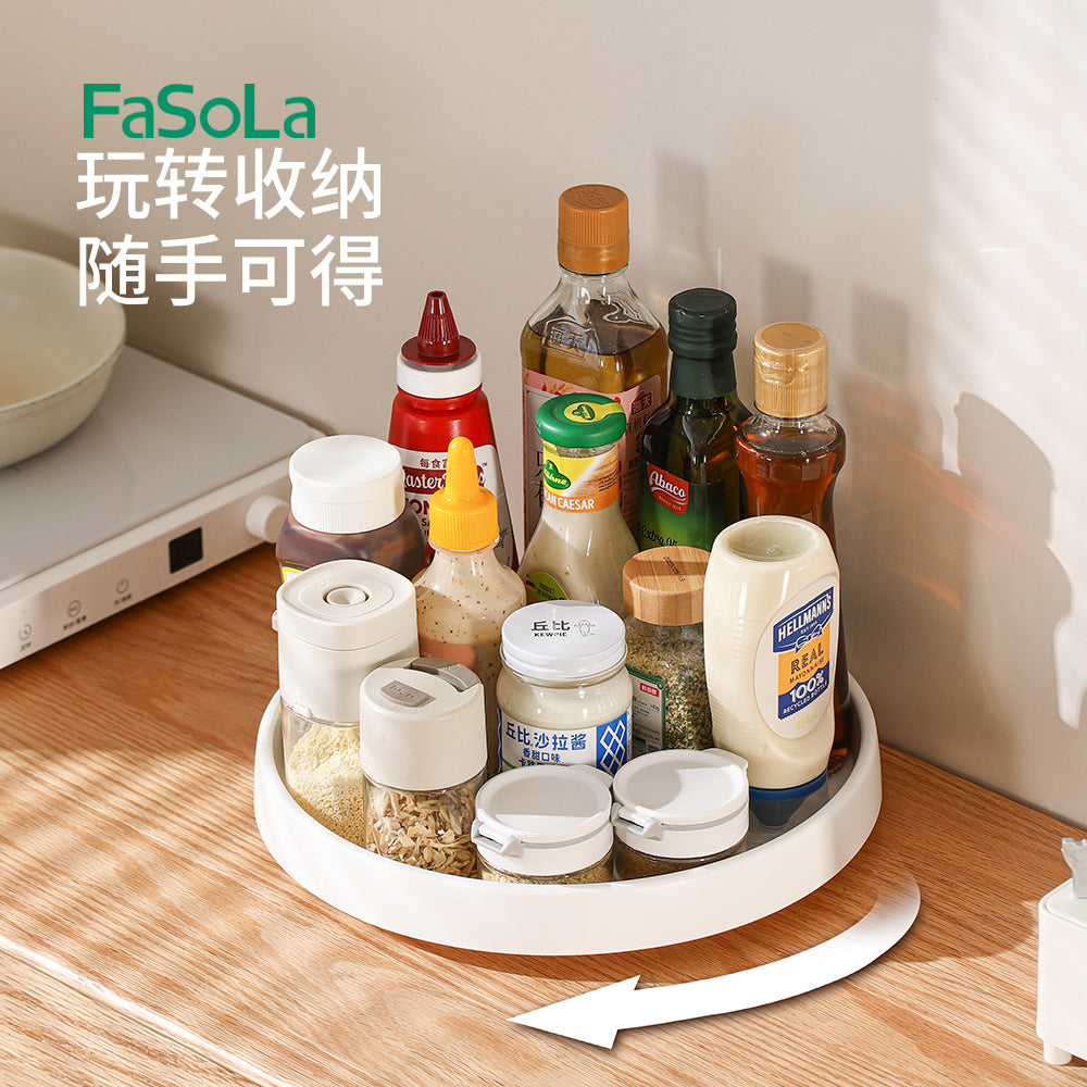 FaSoLa-Rotating-Storage-Rack---White,-Small,-25cm-Diameter-1