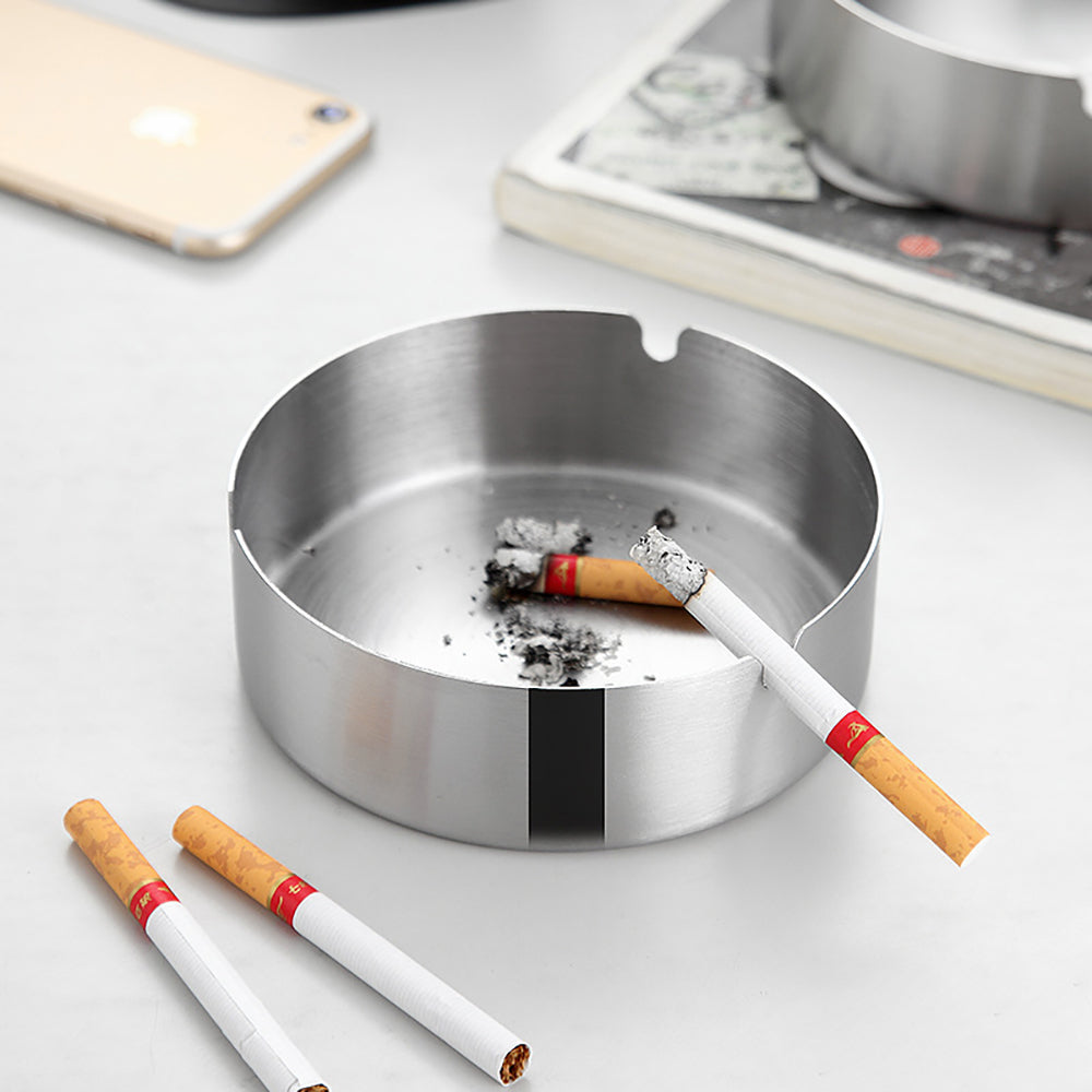 Ulife-Stainless-Steel-Round-Ashtray-1