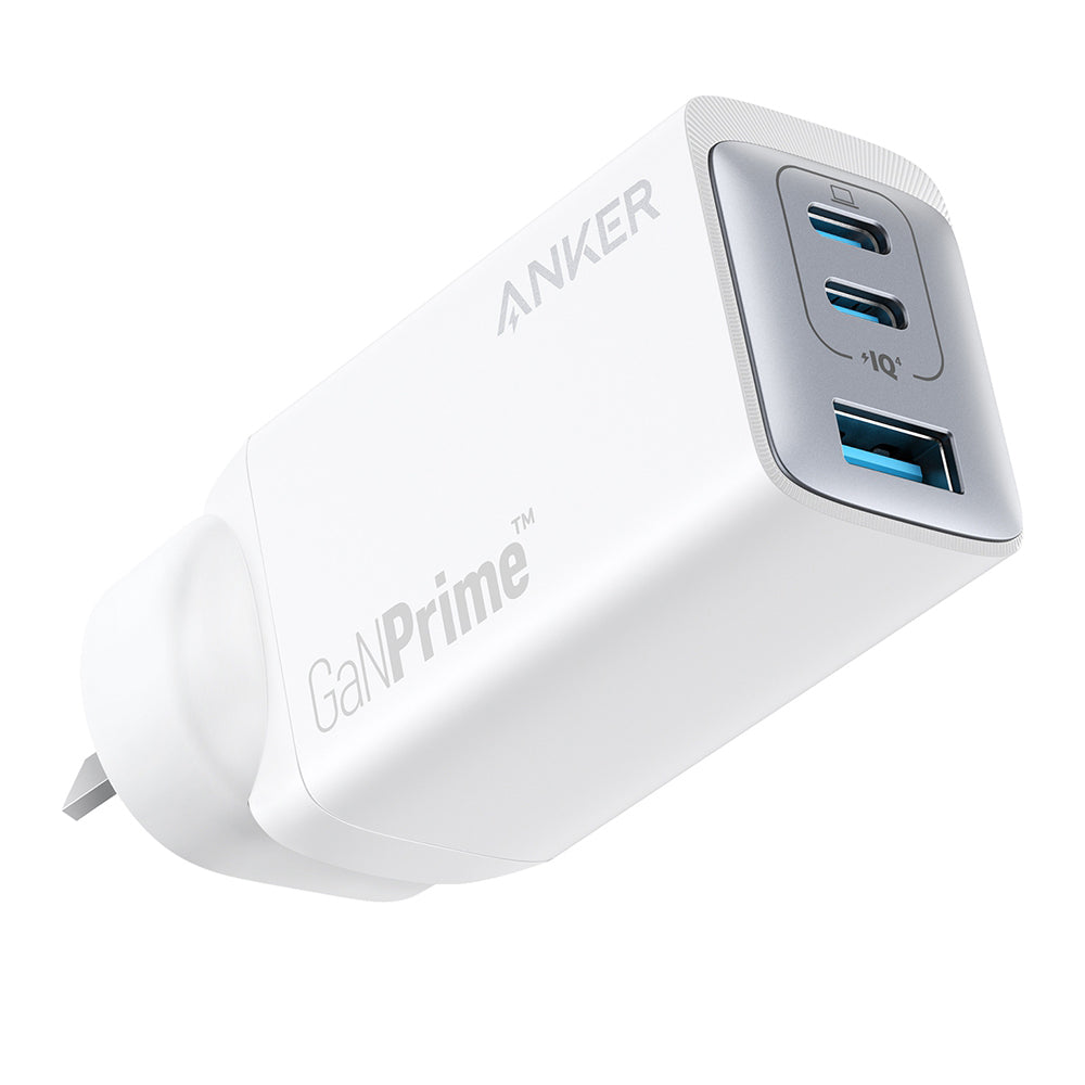 Anker-65W-GaNPrime-Triple-Port-Fast-Charger---White,-AU-Plug-1