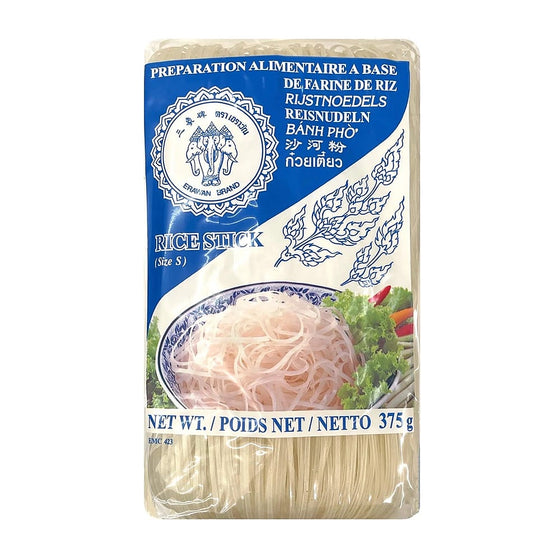 Three Elephants Brand Rice Stick (Size S) - 375g