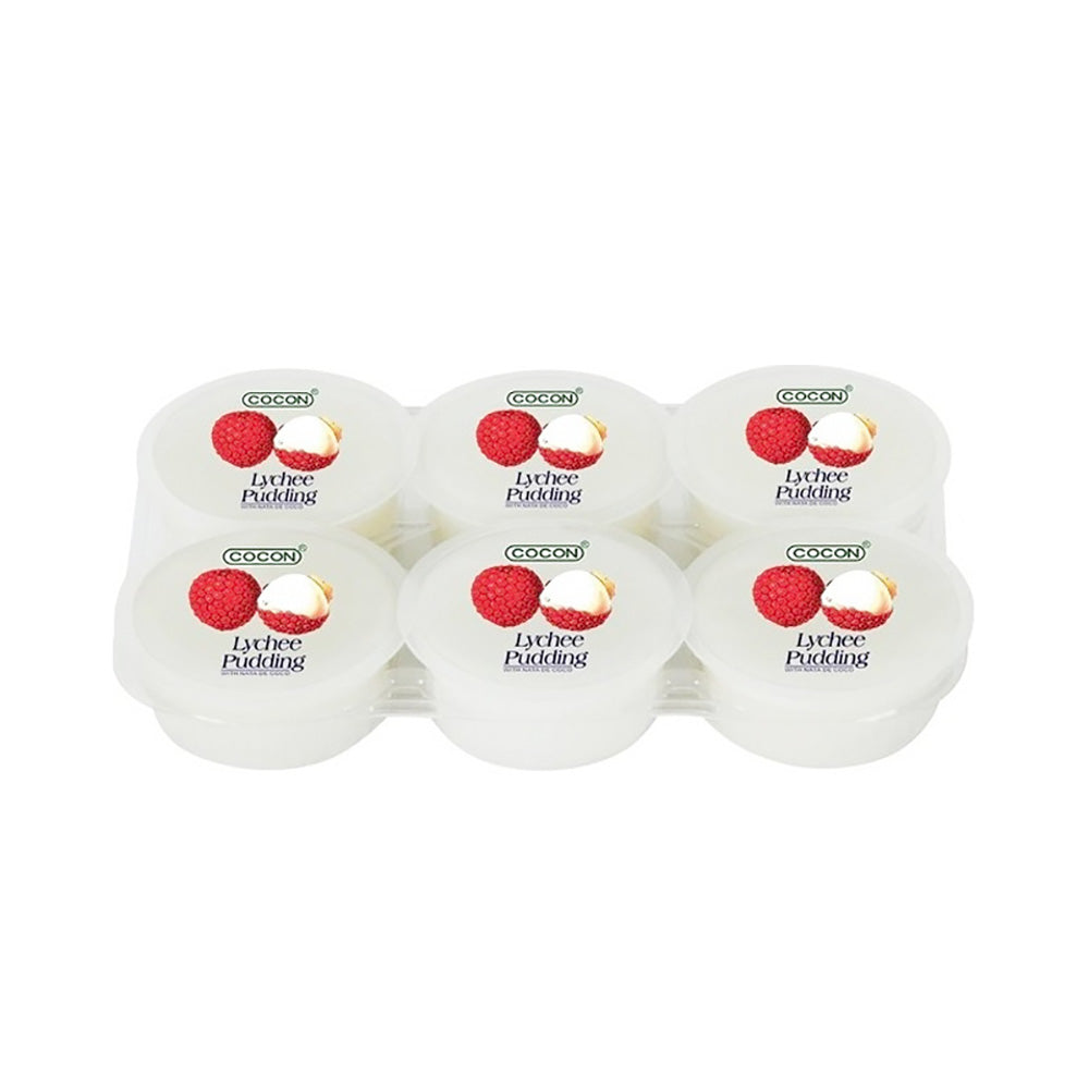 Cocon-Lychee-Flavored-Coconut-Pudding---6-Pack,-480g-1