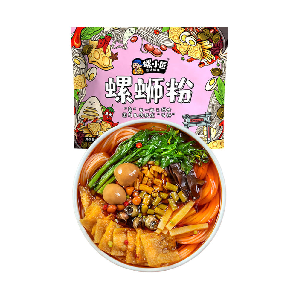 Luo-Xiao-Jiang-Liuzhou-Luosifen-with-Quail-Eggs-360g---Spicy-&-Sour-River-Snail-Rice-Noodles-1