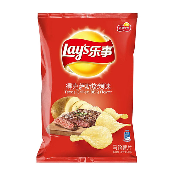 Lay's Texas BBQ Flavour Potato Chips 70g