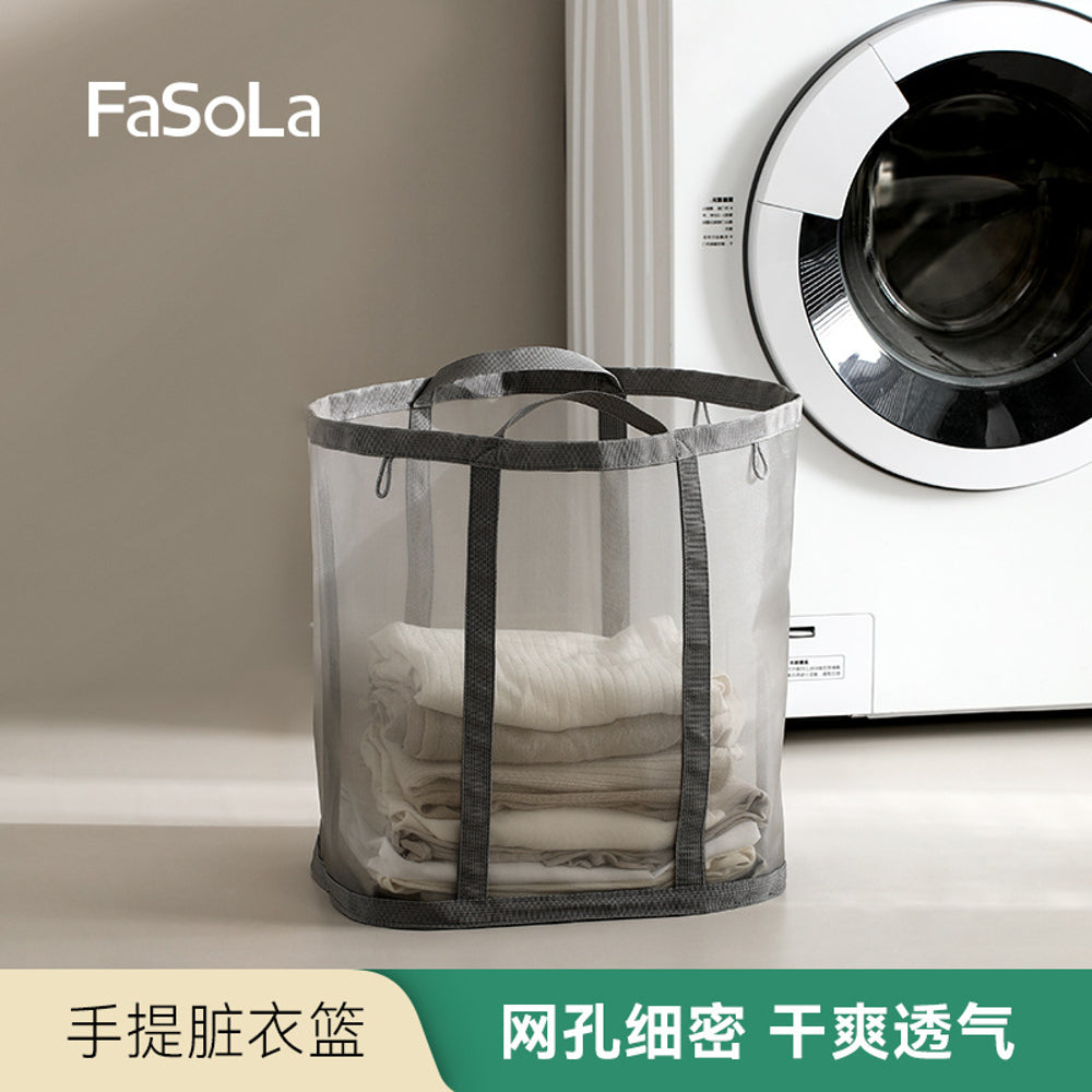 FaSoLa-Portable-Laundry-Basket---Gray-1