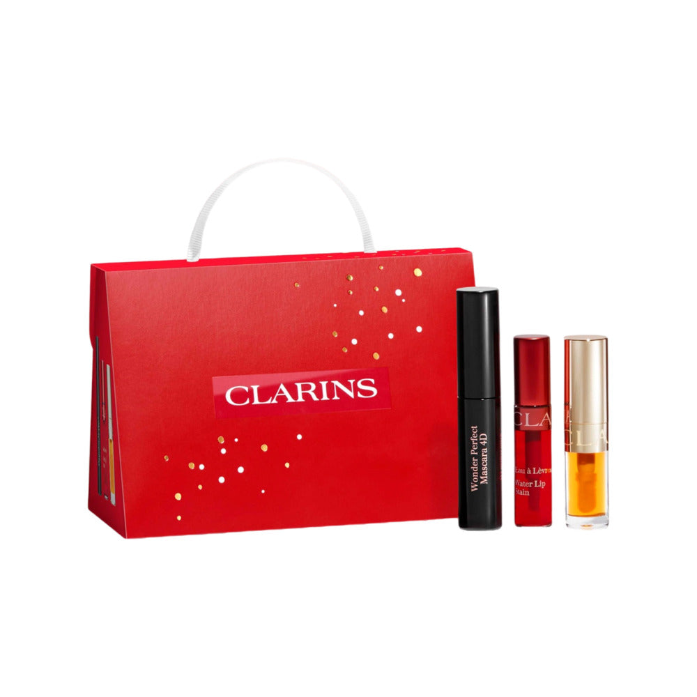 Clarins-2025-Holiday-3-Piece-Set:-Lip-Oil,-Water-Lip-Stain-&-Wonder-Perfect-Mascara-1