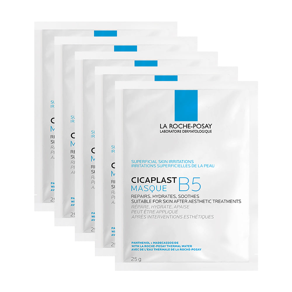 La-Roche-Posay-B5-Multi-Effect-Hydrating-Repair-Face-Mask,-5-Pieces-1